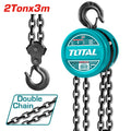 Ръчна лебедка с верига TOTAL, 2000 кг, 3 м