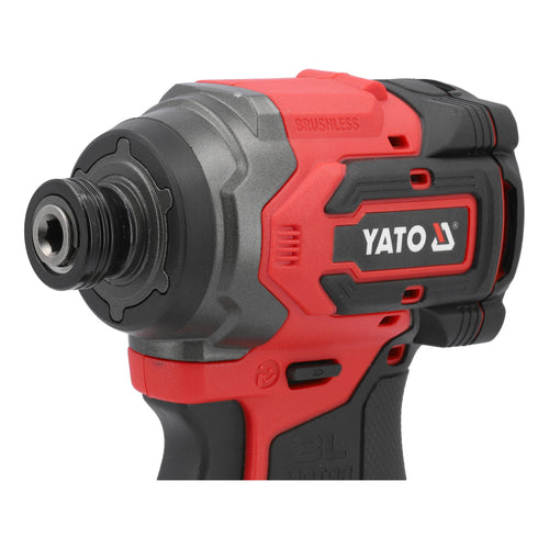 Акумулаторен безчетков ударен винтоверт YATO 82798, 18 V, 1/4", 230 Nm, 1 x 4 Ah