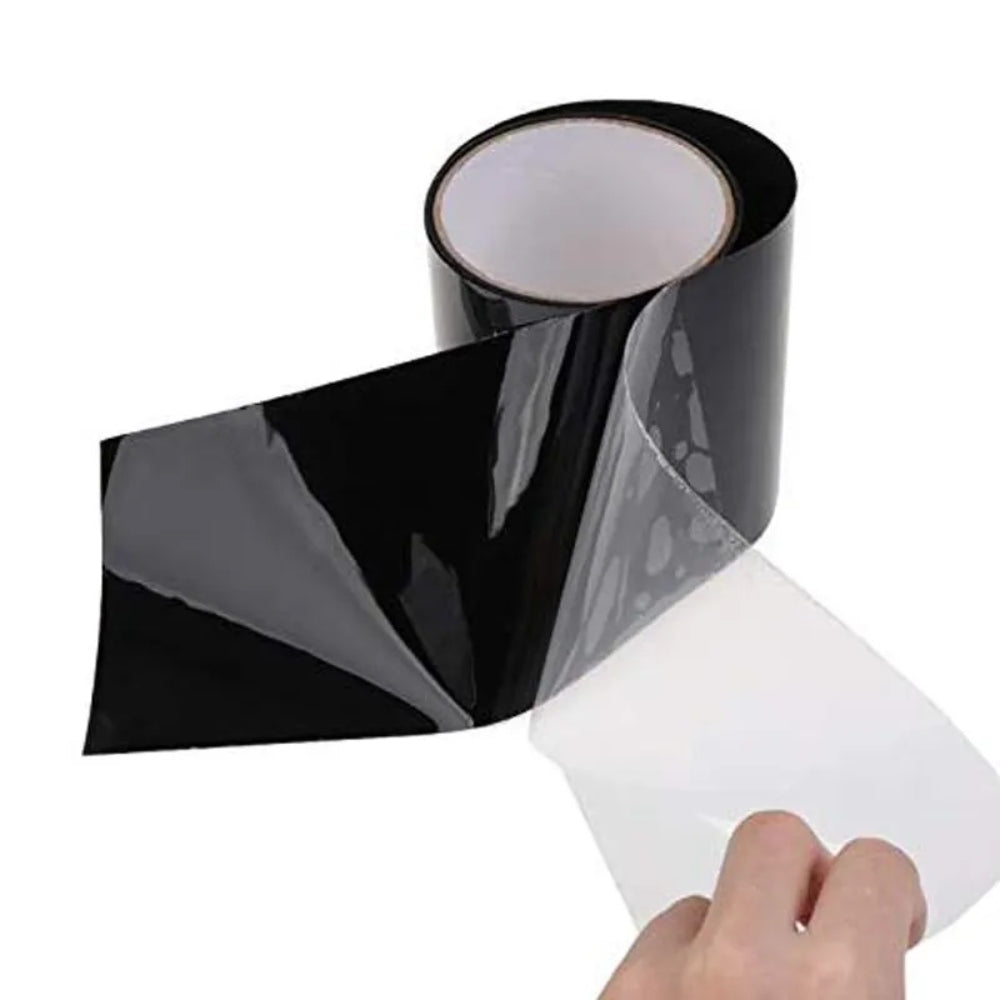 Самозалепваща водоустойчива лента, 10 см x 1.5 м, черна