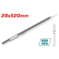 Длето конусно TOTAL, SDS HEX, 28 x 520 мм
