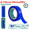 Самозалепваща PVC лента TOTAL, 18 мм x 20 м, синя