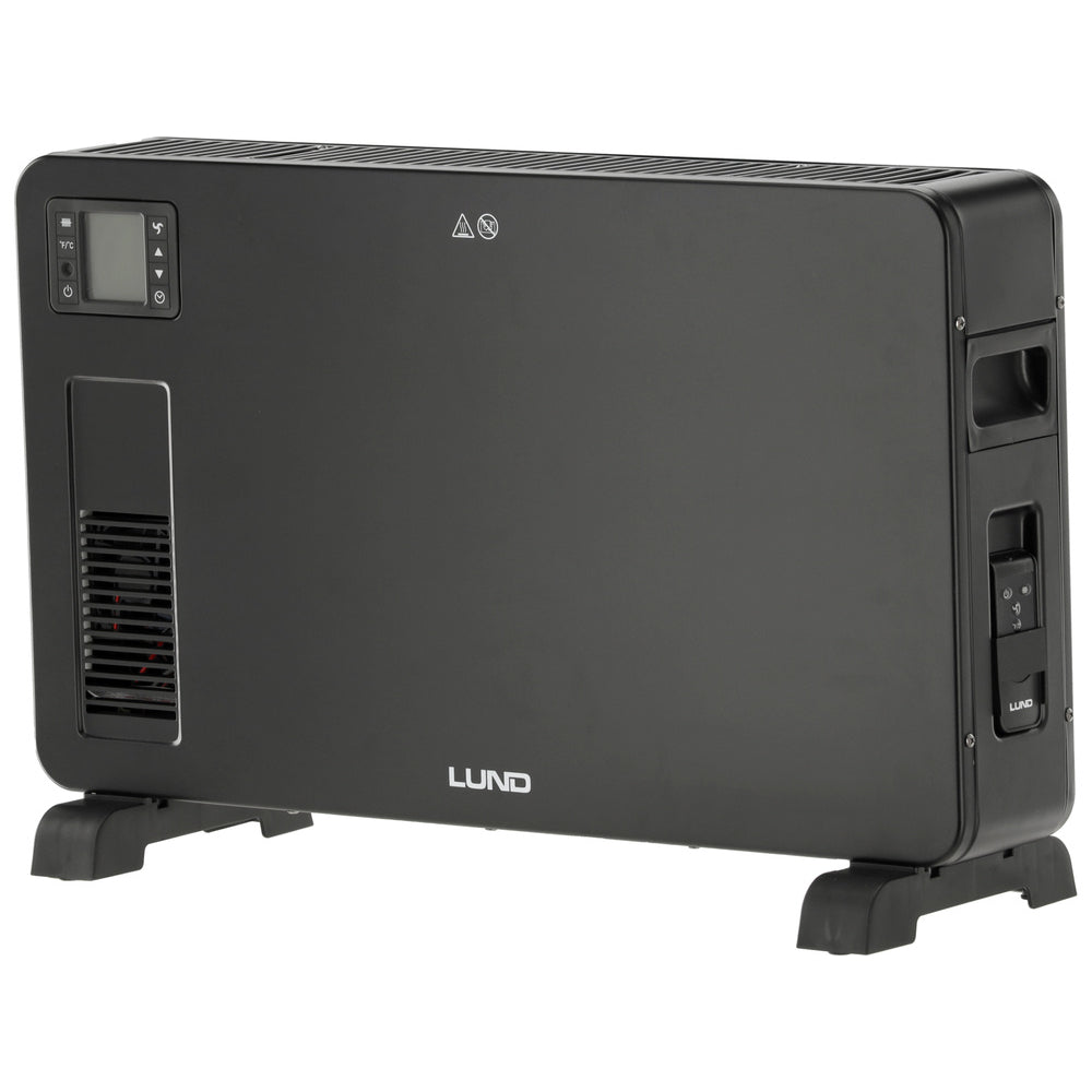 Конвектор с вентилатор LUND, 2300 W, черен