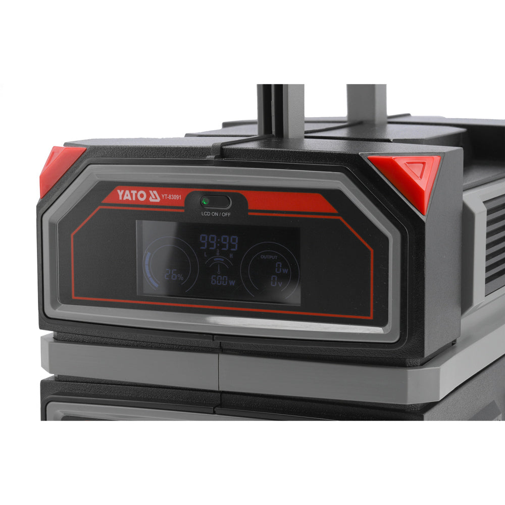 Преносима соларна зарядна станция YATO, 600 W, 504 Wh