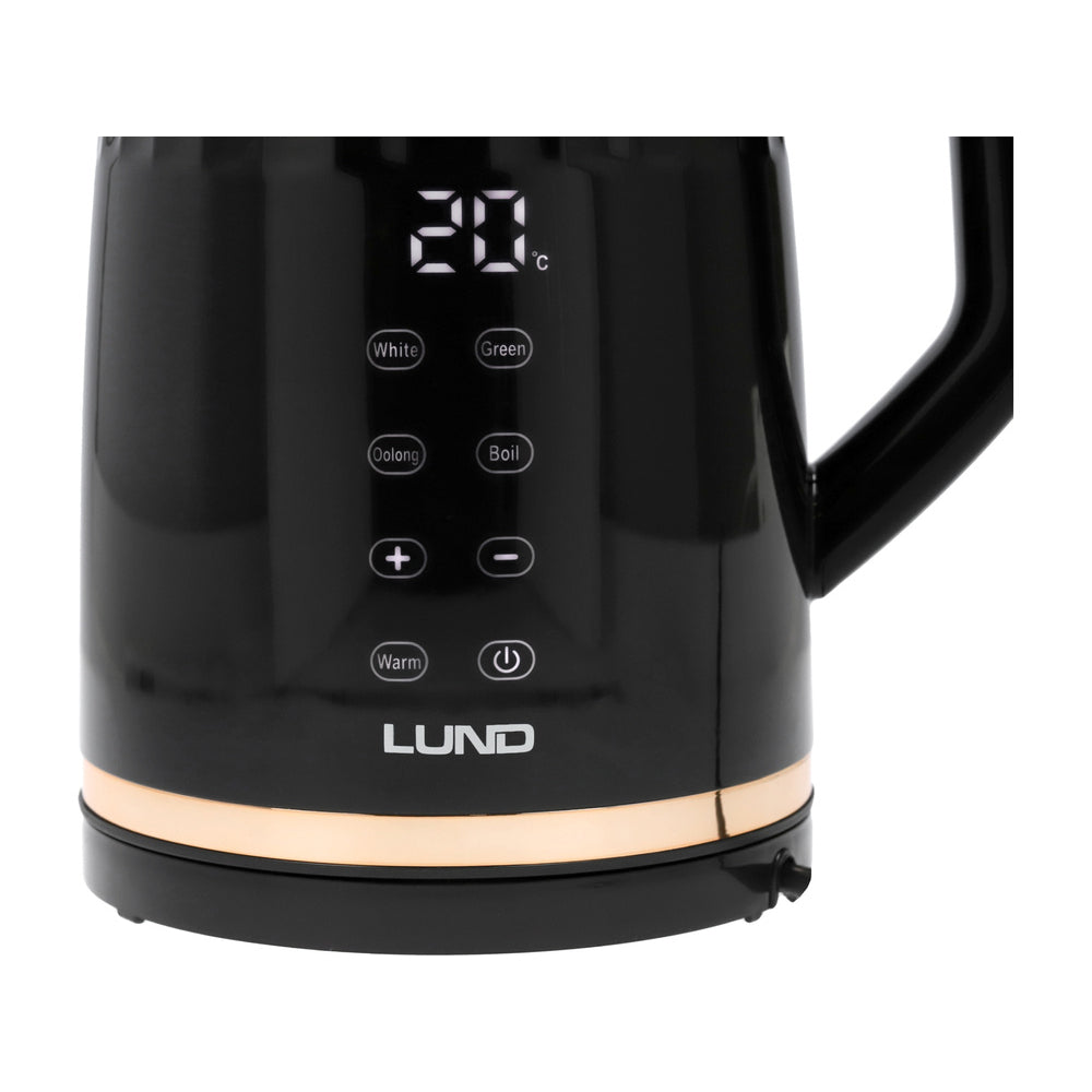 Електрическа кана с регулиране на температурата LUND, 70 - 100°C, 1.7 L, черна