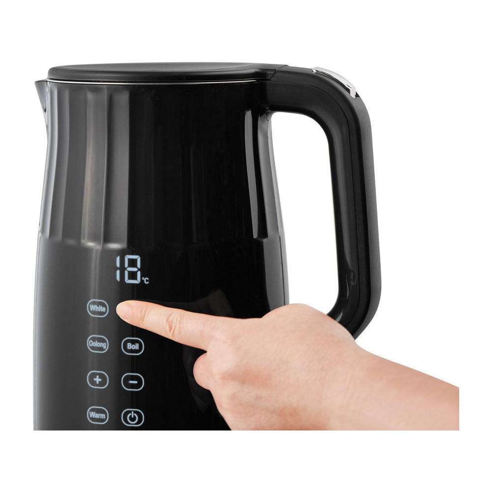 Електрическа кана с регулиране на температурата LUND, 70 - 100°C, 1.7 L, черна