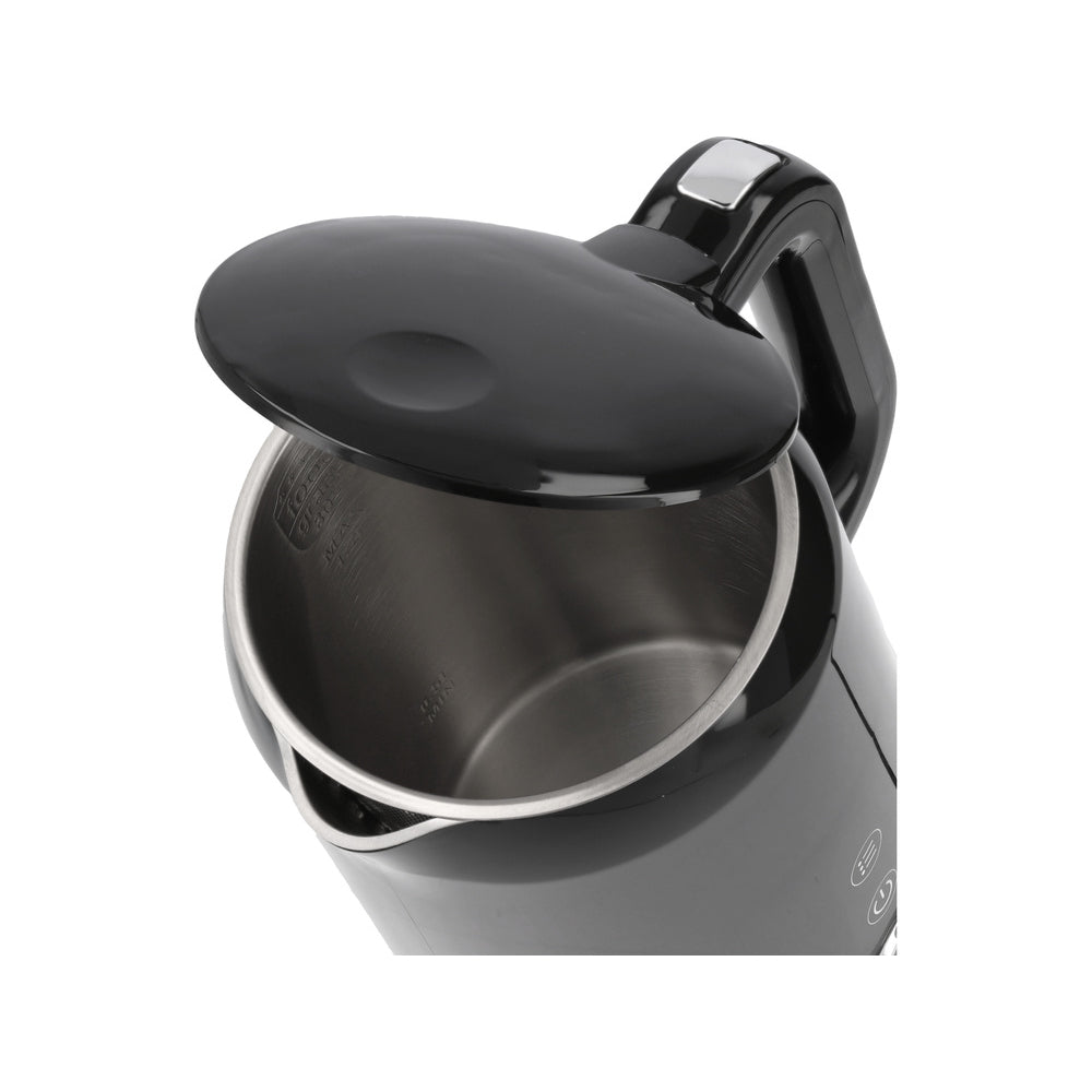 Електрическа кана с регулиране на температурата LUND, 40 - 100°C, 1.7 L, черна
