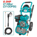 Бензинова водоструйка TOTAL INDUSTRIAL, 6 к.с., 214 bar, 522 L/h