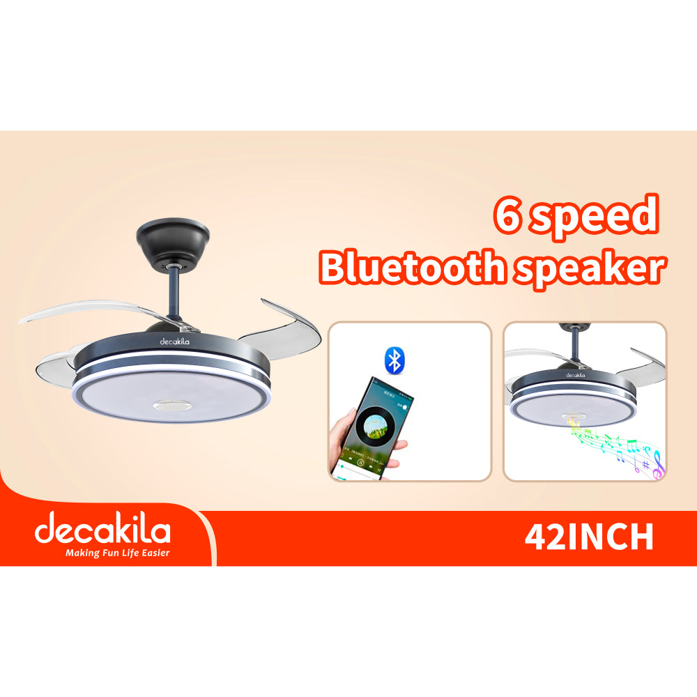 Вентилатор за таван с LED светлина DECAKILA