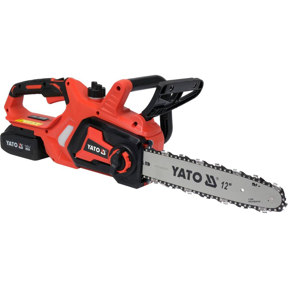 Акумулаторен верижен трион YATO YT 828137, 12", 18 V, 1 x 4 Ah