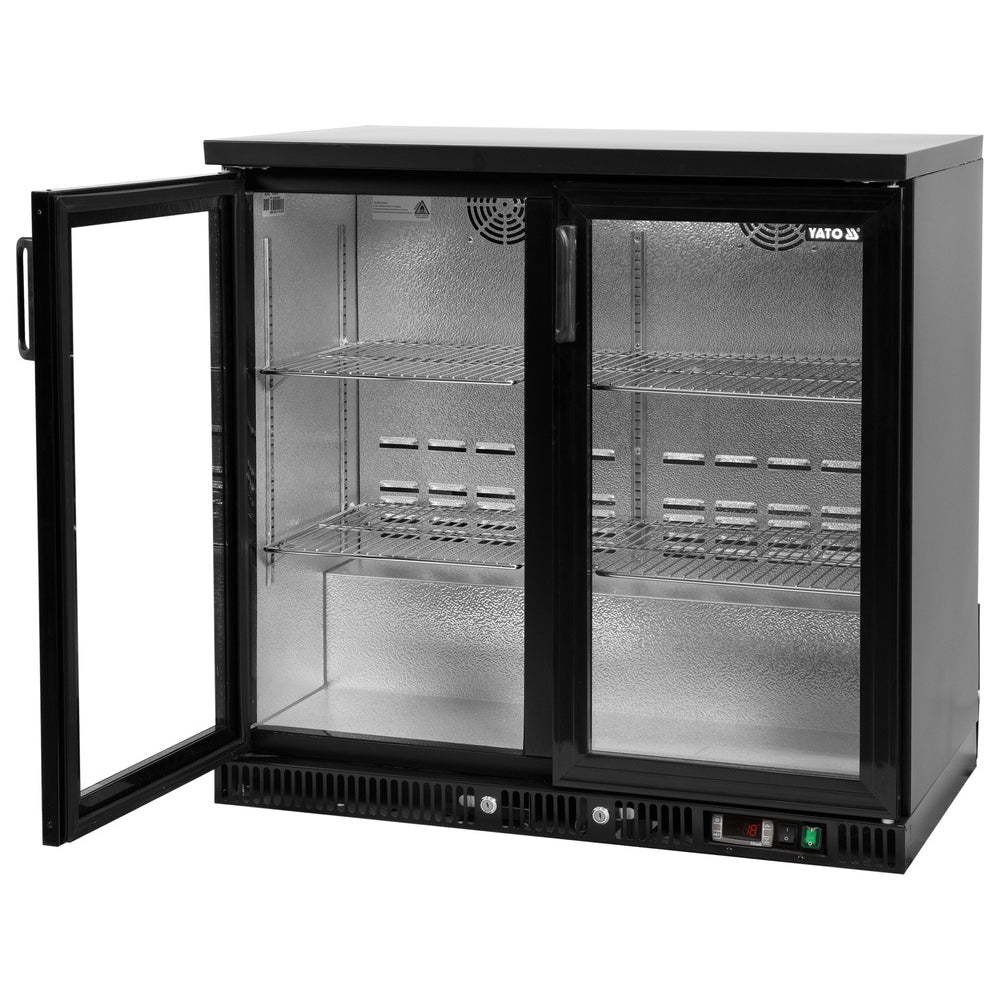 Хладилник за напитки YATO, 2 врати, 200 W, 227 L