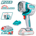 Акумулаторна LED работна лампа TOTAL INDUSTRIAL, 20 V, 22.5 W, 1 x 2 Ah