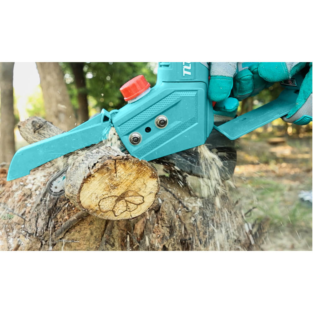 Комплект акумулаторни верижен трион и ножица TOTAL INDUSTRIAL, 20 V, 2 x 2 Ah