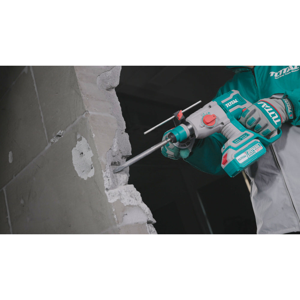 Акумулаторен перфоратор TOTAL Industrial, Brushless, SDS+, 20 V, без батерия
