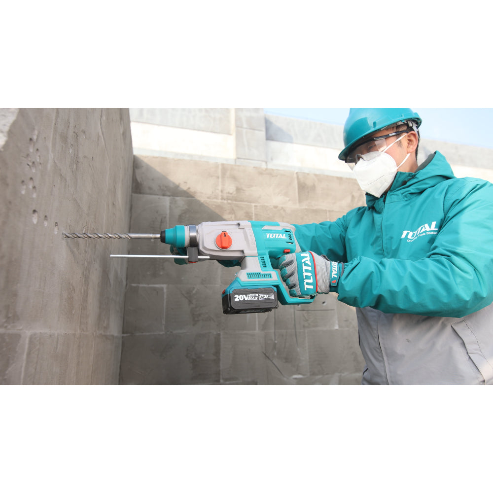 Акумулаторен безчетков перфоратор TOTAL INDUSTRIAL, SDS+, 20 V, без батерия TL IND TRHLI20228