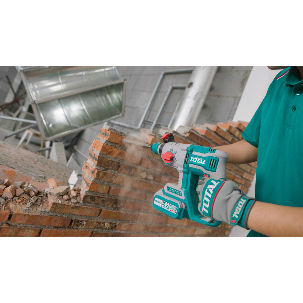 Акумулаторен перфоратор TOTAL Industrial, Brushless, SDS+, 20 V, без батерия