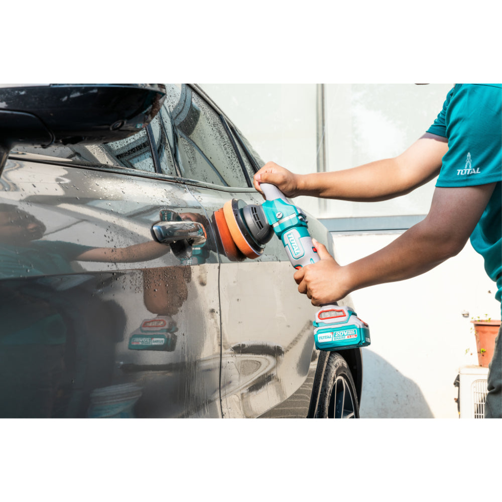 Акумулаторна безчеткова полирмашина TOTAL INDUSTRIAL, 20V, Ø 150 мм, без батерия