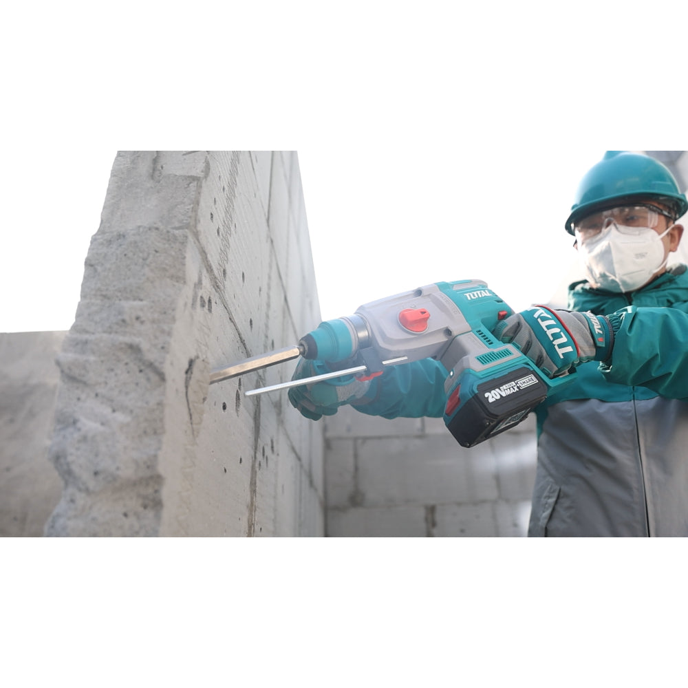 Акумулаторен безчетков перфоратор TOTAL INDUSTRIAL, SDS+, 20 V, без батерия TL IND TRHLI20228