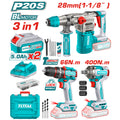 Комплект акумулаторни инструмени TOTAL TCKLI20638E, 20 V, 2 x 5 Ah