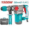 Електрически перфоратор TOTAL INDUSTRIAL, 1500 W, SDS+, куфар