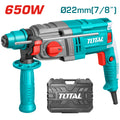 Електрически перфоратор TOTAL, куфар, SDS+, 650 W