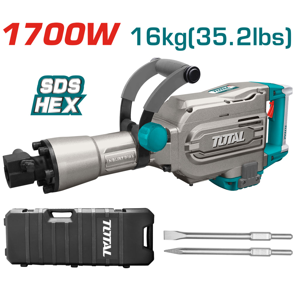 Къртач TOTAL Industrial, HEX, 1700 W