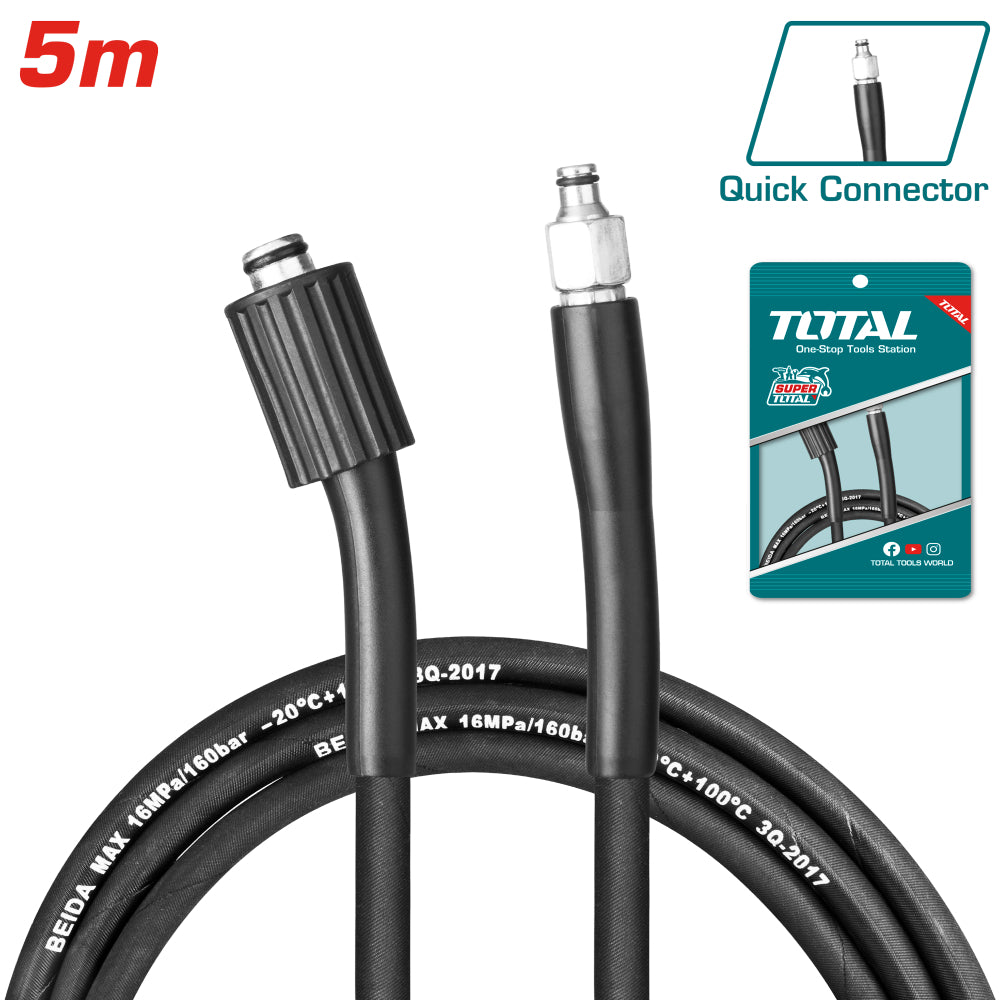 Маркуч високо налягане за водоструйки, TOTAL, 5 м