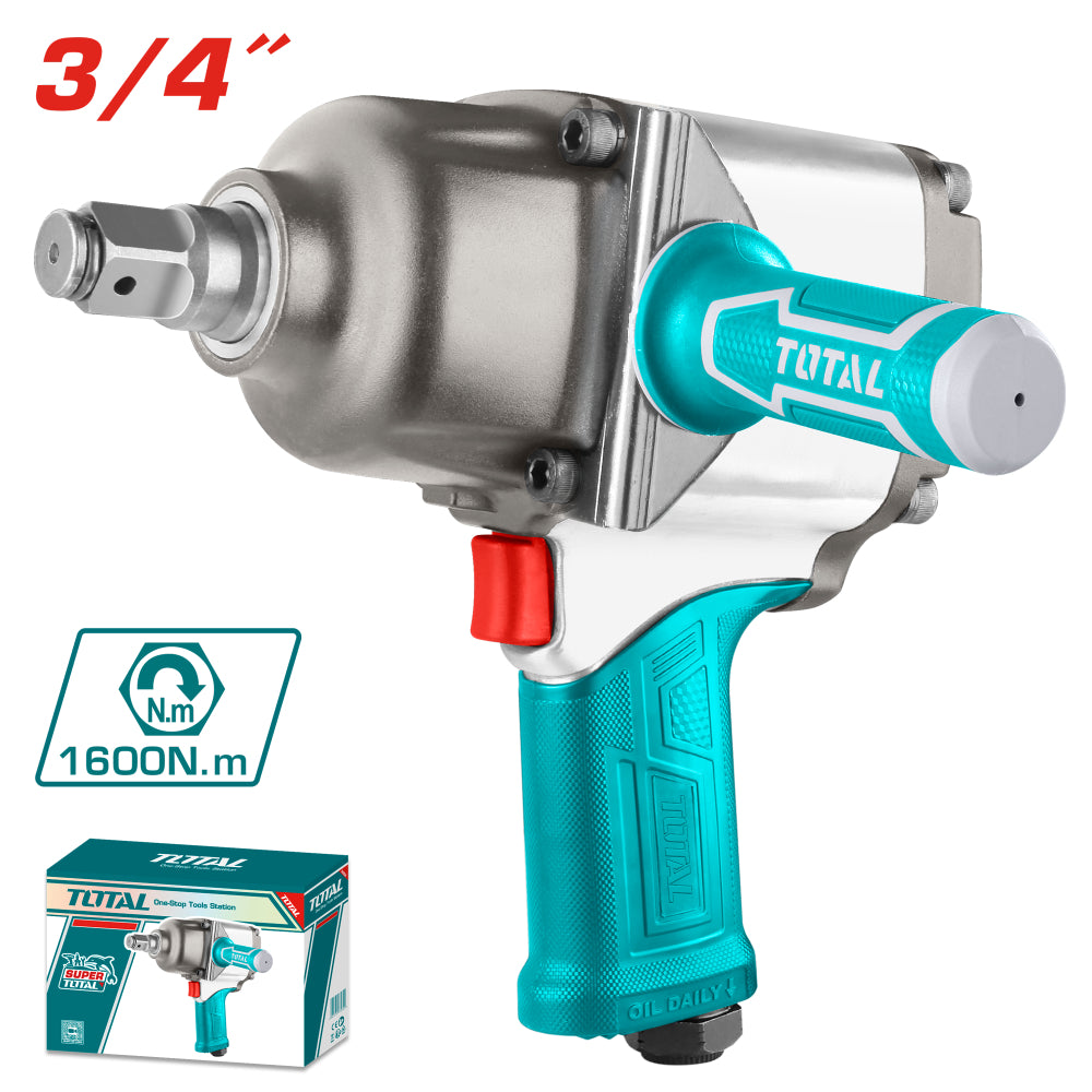 Пневматичен ударен гайковерт TOTAL Industrial, 3/4", 1600 Nm