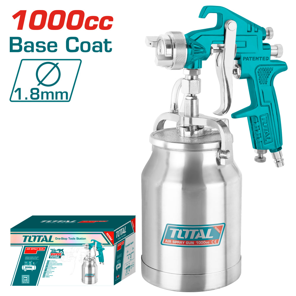 Пистолет за боядисване TOTAL Industrial, Ф 1.8 мм, 1000 ml
