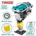 Трамбовъчна машина TOTAL ,6.5HP, 10 kN, 33 x 29 см, 79 кг