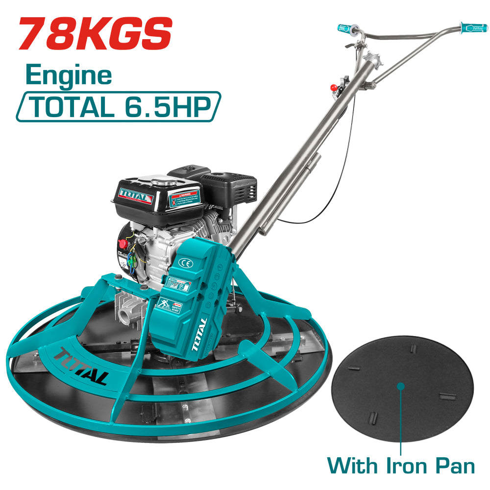 Шлайф машина (пердашка) за бетон TOTAL, бензин, 6.5HP, 91 см
