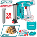 Акумулаторен такер за пирони TOTAL Industrial, 20 V, 1 x 2.0 Ah, GA18, 15 - 35 мм