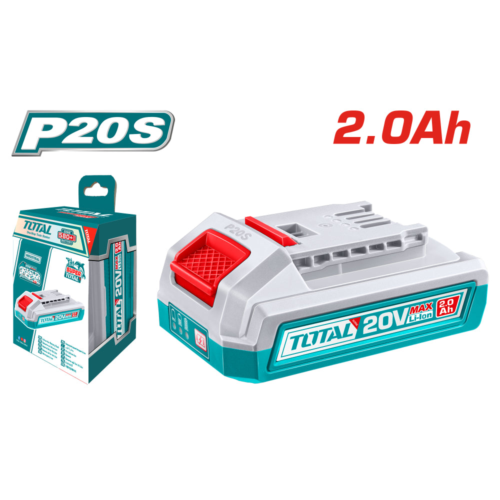 Акумулаторна батерия TOTAL Industrial, Li-Ion, 20 V, 2.0 Ah
