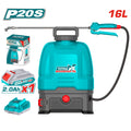 Акумулаторна пръскачка TOTAL, 20 V, 16 L, 1 x 2 Ah