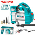 Компресор за гуми TOTAL, 35L/min, 12V, 140 PSI