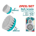 Комплект четки за почистване TOTAL INDUSTRIAL, soft, 2", 3.5"
