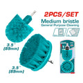 Комплект четки за почистване TOTAL INDUSTRIAL, medium, 3", 3.5"