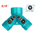 Разклонител за маркучи 3/4" с кран TOTAL, type "Y"