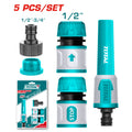 Струйник за поливане с адаптори TOTAL, 1/2", 5 части