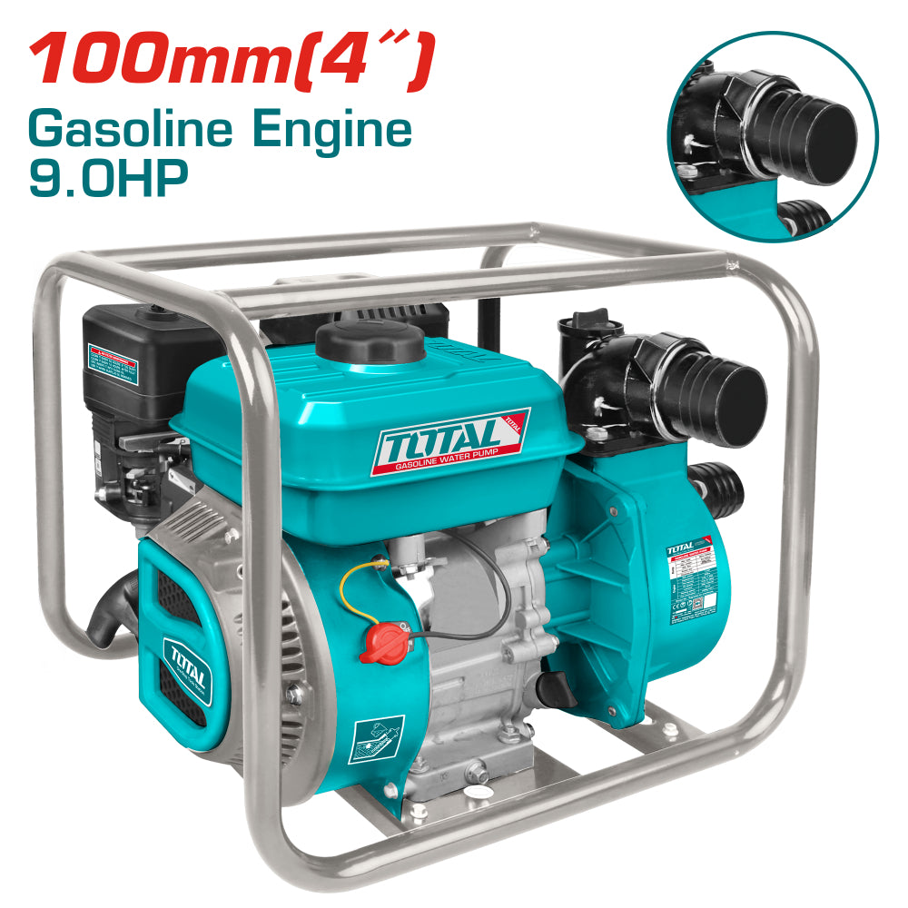 Бензинова моторна помпа TOTAL Industrial, 4", 90 m³/h, 30 м, 6.7 kW