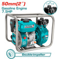 Бензинова моторна помпа с високо налягане TOTAL Industrial, 2", 18 m³/h, 80 м, 5.6 kW