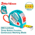Ролетка метрична TOTAL, MID II, 3 м, 16 мм