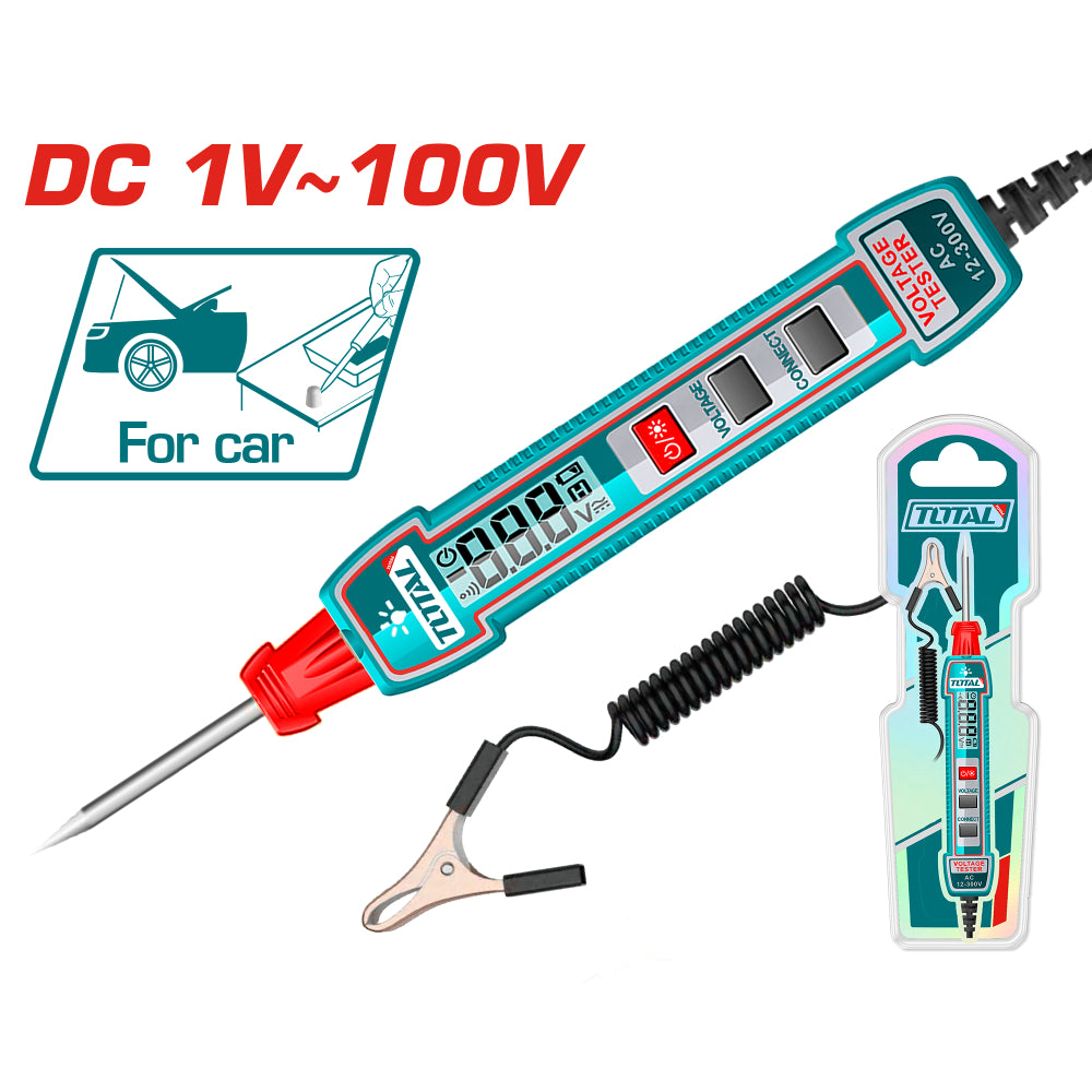 Авто тестер за ел. верига TOTAL, 1 - 100 V