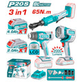 Комплект акумулаторни инструменти TOTAL TOSLI241196E, 20 V, 2/4 Ah