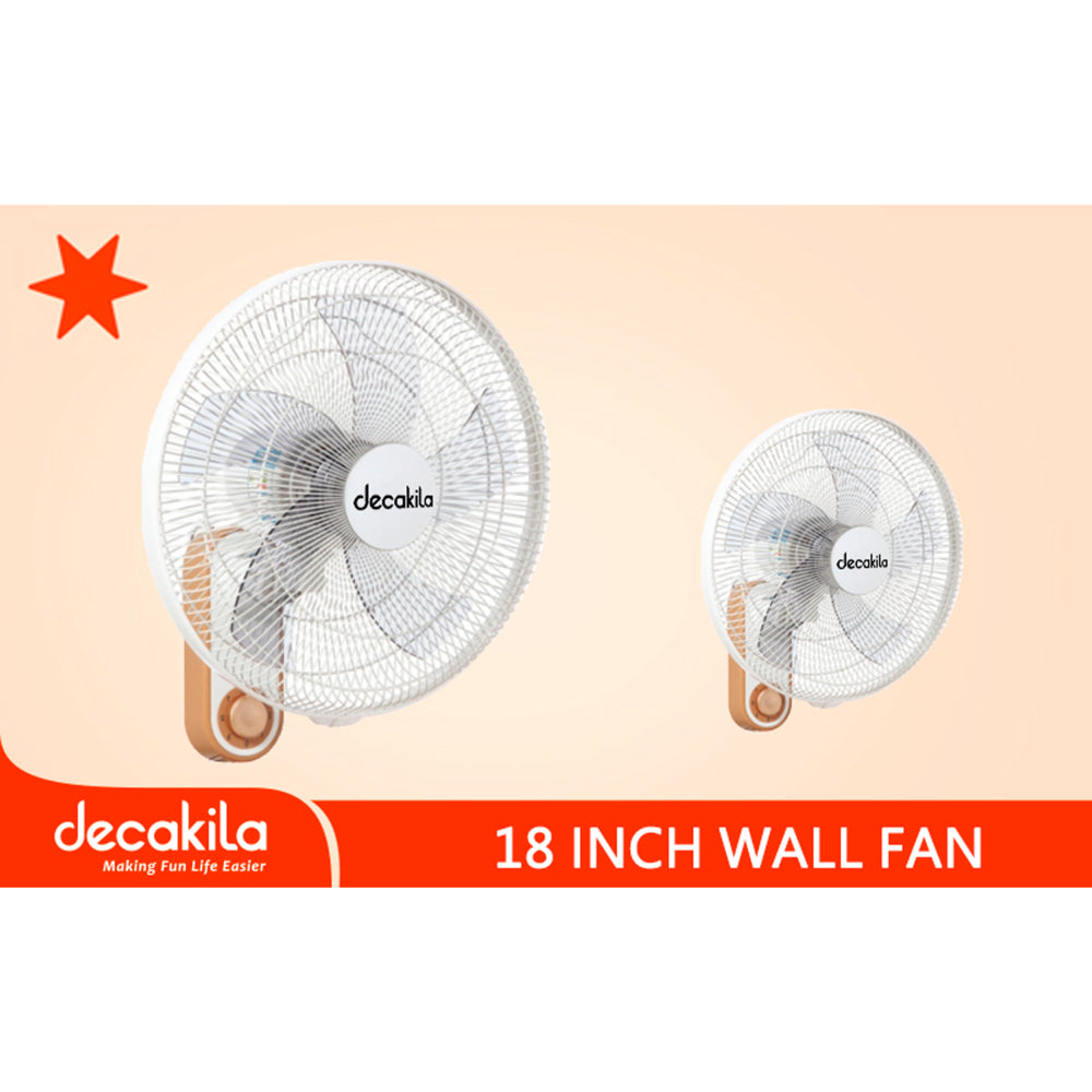 Вентилатор за стена DECAKILA, 65 W, 2 броя