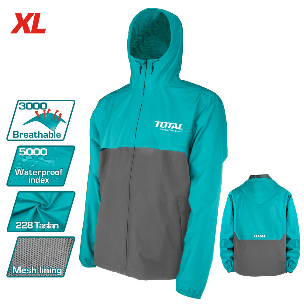 Яке TOTAL, зелено - сиво, XL