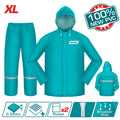 Дъждобран TOTAL INDUSTRIAL, зелен, 2 части, XL