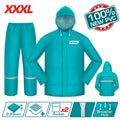 Дъждобран TOTAL INDUSTRIAL, зелен, 2 части, XXXL