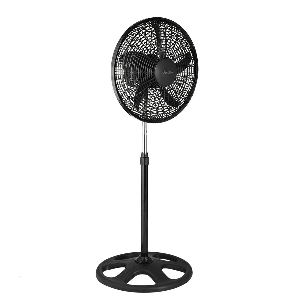 Вентилатор със стойка 3в1 DECAKILA, 60 W, черен, 2 броя