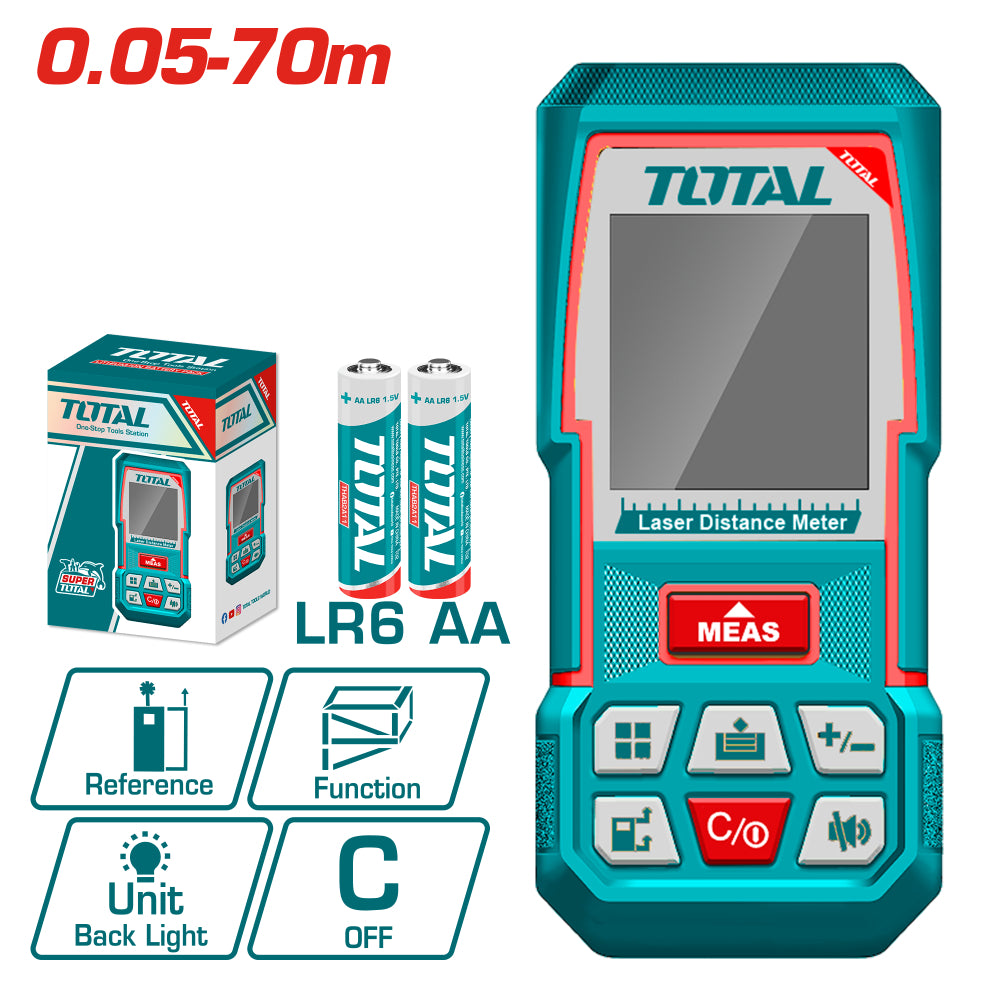 Ролетка лазерна TOTAL, 70 м