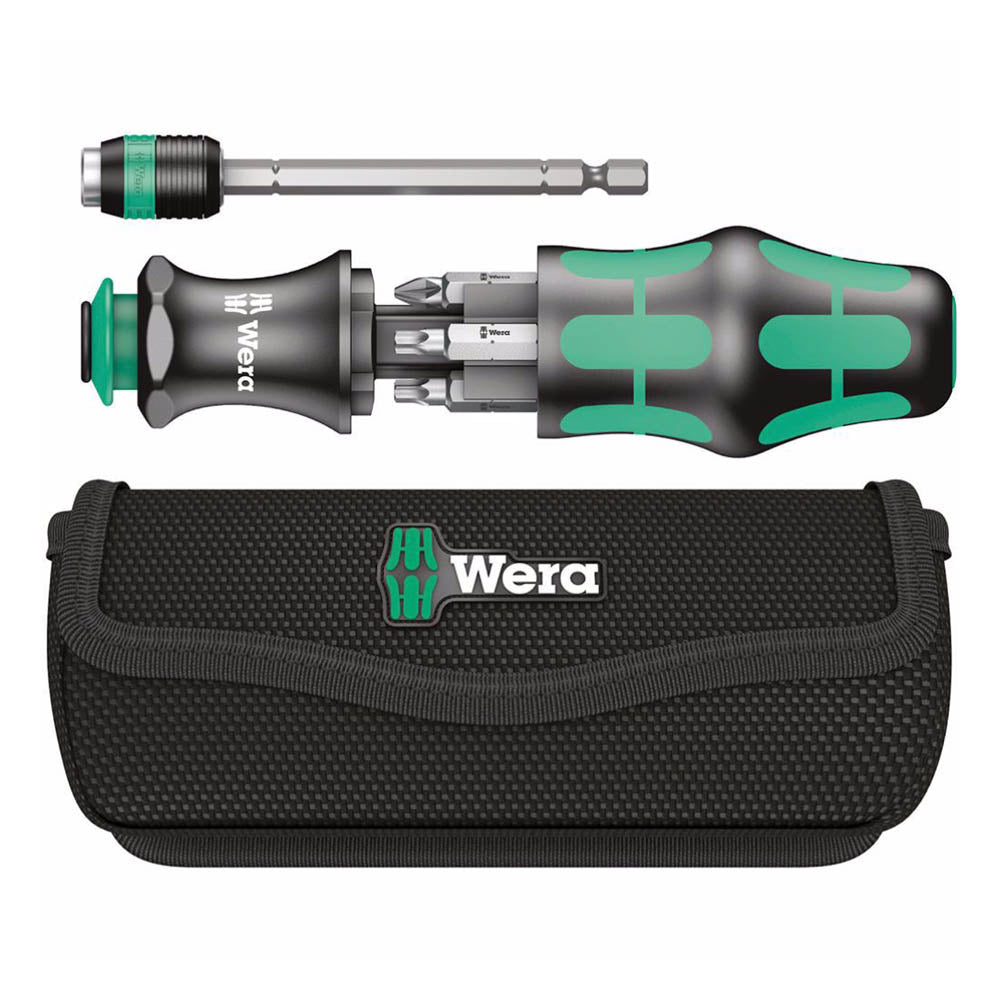 Отвертка с бит държач WERA, 1/4", PZ, TX, 6 бита